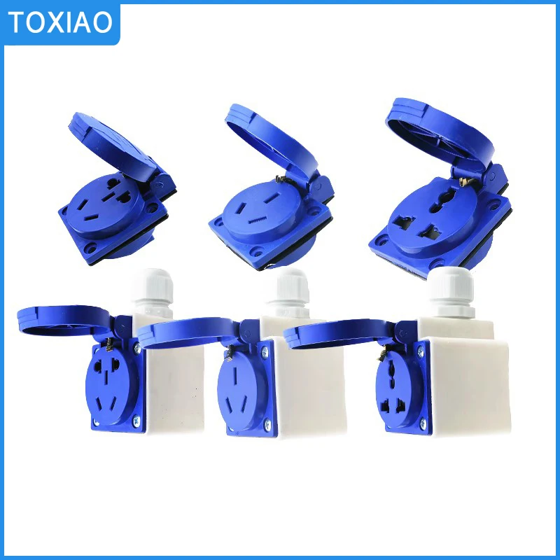 Multi-function outdoor waterproof socket industrial box EU socket copper contact body with Waterproof Cover and box connector
Multi-function outdoor waterproof socket industrial box EU socket copper contact body with Waterproof Cover and box connector