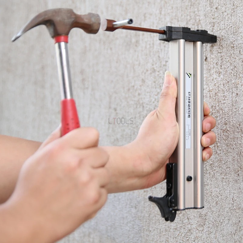 Manual Steel Nail Gun Semi-automatic Concrete Wall Nailing Gun Kit Professional Wire Slot Nailing Device Household Hand Tools
Manual Steel Nail Gun Semi-automatic Concrete Wall Nailing Gun Kit Professional Wire Slot Nailing Device Household Hand Tools