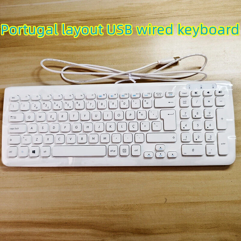 Portuguese Layout White USB wired Keyboard for ASUS KU-0902 Laptop desktop
Portuguese Layout White USB wired Keyboard for ASUS KU-0902 Laptop desktop