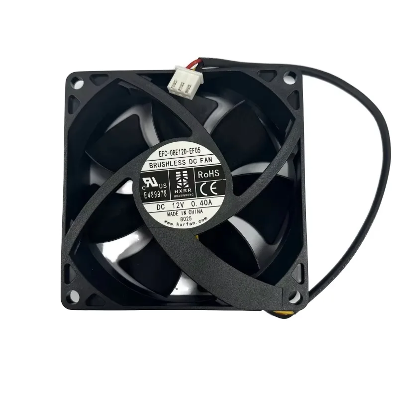 Brand new original DC12V 0.4A 80MMx80MMx25MM new EFC-08E12D-EF05 3-wire 3-pin cooling fan
Brand new original DC12V 0.4A 80MMx80MMx25MM new EFC-08E12D-EF05 3-wire 3-pin cooling fan