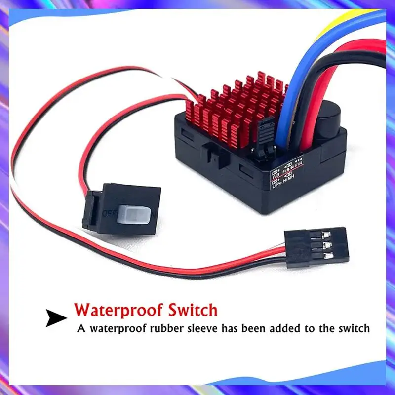 A24U 60A Brushed ESC 1060-RTR 60A ESC BEC 5V/2A For 1/10 RC Car Truck 540 550 Motor RC Waterproof C
A24U 60A Brushed ESC 1060-RTR 60A ESC BEC 5V/2A For 1/10 RC Car Truck 540 550 Motor RC Waterproof C