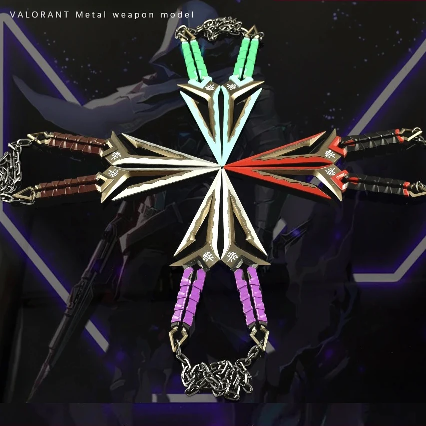 16cm Valorant Game Weapon Black Wave Blade Plastic Water Sect Periphery Metal Model Desktop Ornament Collection Crafts Gift Toys
16cm Valorant Game Weapon Black Wave Blade Plastic Water Sect Periphery Metal Model Desktop Ornament Collection Crafts Gift Toys
