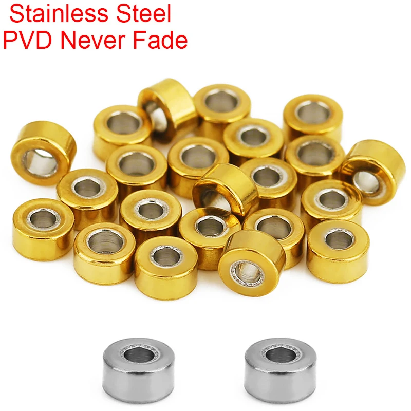 50 шт. 2x4 мм круглые бусины-разделители из нержавеющей стали с большим отверстием, никогда не выцветают, PVD ожерелье, браслет, бусины для DIY ювелирных изделий
50 шт. 2x4 мм круглые бусины-разделители из нержавеющей стали с большим отверстием, никогда не выцветают, PVD ожерелье, браслет, бусины для DIY ювелирных изделий