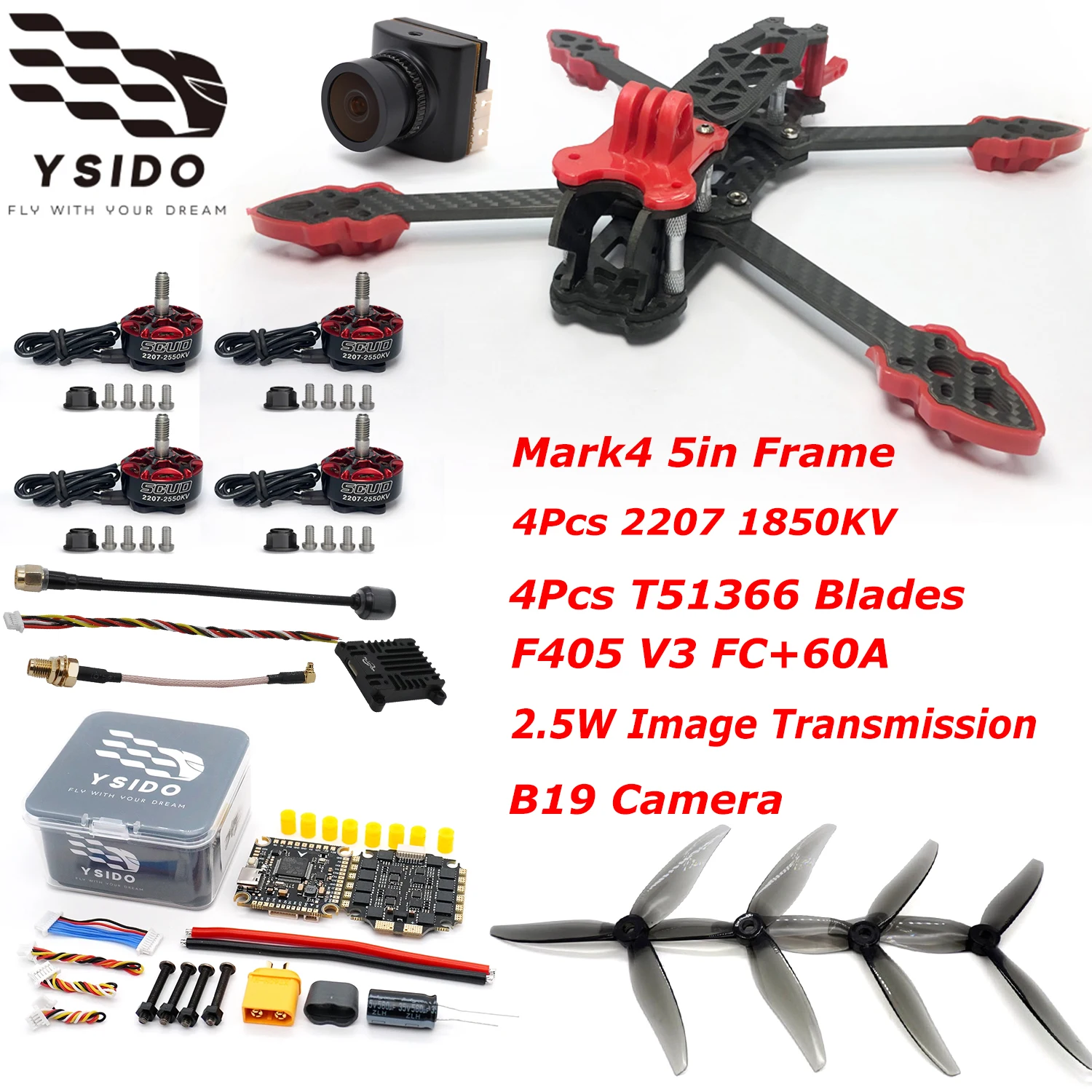 Комплект рамы YSIDO Mark4 5 дюймов, полетный контроллер FC F405 V3, ESC 4-в-1 60A, бесщеточный мотор 2207 1850KV, пропеллер, камера, VTX 2.5W, ELRS
Комплект рамы YSIDO Mark4 5 дюймов, полетный контроллер FC F405 V3, ESC 4-в-1 60A, бесщеточный мотор 2207 1850KV, пропеллер, камера, VTX 2.5W, ELRS