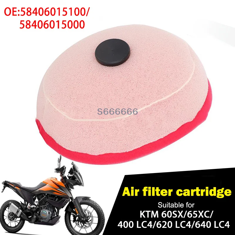 For KTM 400 620 640 60 65SX 97-19 58406015100 Motorcycle Dual Foam Air Filter Cleaner
For KTM 400 620 640 60 65SX 97-19 58406015100 Motorcycle Dual Foam Air Filter Cleaner