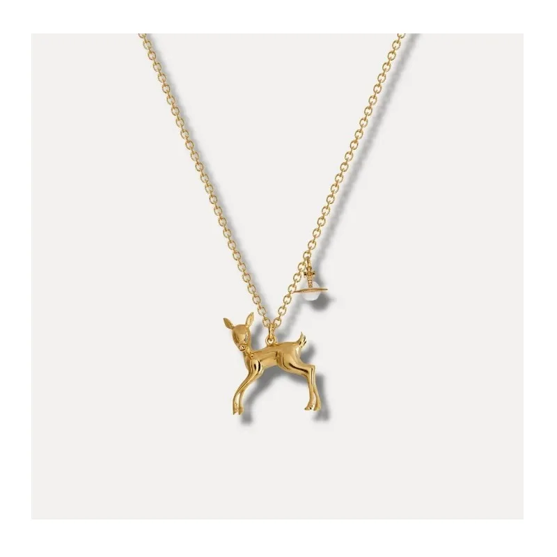 Necklace Elk Christmas Limited Saturn Necklace Fawn Pendant Collarbone Chain Spot
Necklace Elk Christmas Limited Saturn Necklace Fawn Pendant Collarbone Chain Spot