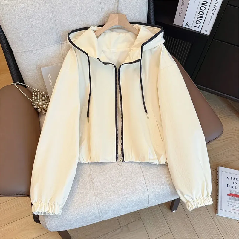 Korean Female Loose Hooded Jacket Spring Autumn Ladies Short Stormtrooper Tops Coat Women Fashion Leisure Long Sleeves Outwear
Korean Female Loose Hooded Jacket Spring Autumn Ladies Short Stormtrooper Tops Coat Women Fashion Leisure Long Sleeves Outwear