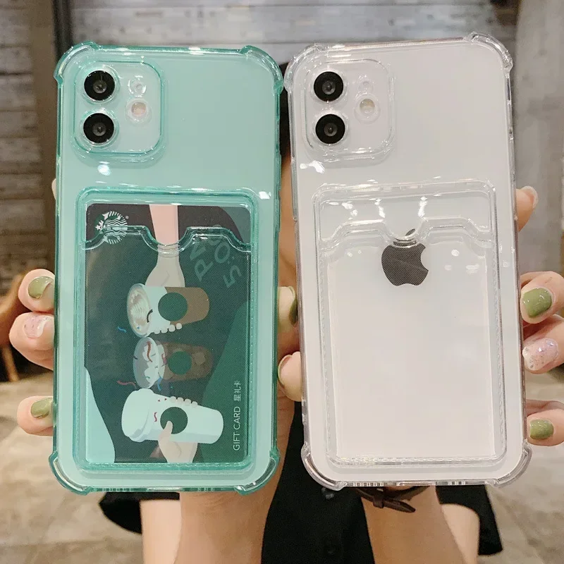 Soft TPU Bumper Phone Case For iPhone 16 15 14 13 12 Mini 11 Pro XS Max XR X 8 7 Plus SE 2022 2020 Card Bag Clear Back Cover T10
Soft TPU Bumper Phone Case For iPhone 16 15 14 13 12 Mini 11 Pro XS Max XR X 8 7 Plus SE 2022 2020 Card Bag Clear Back Cover T10