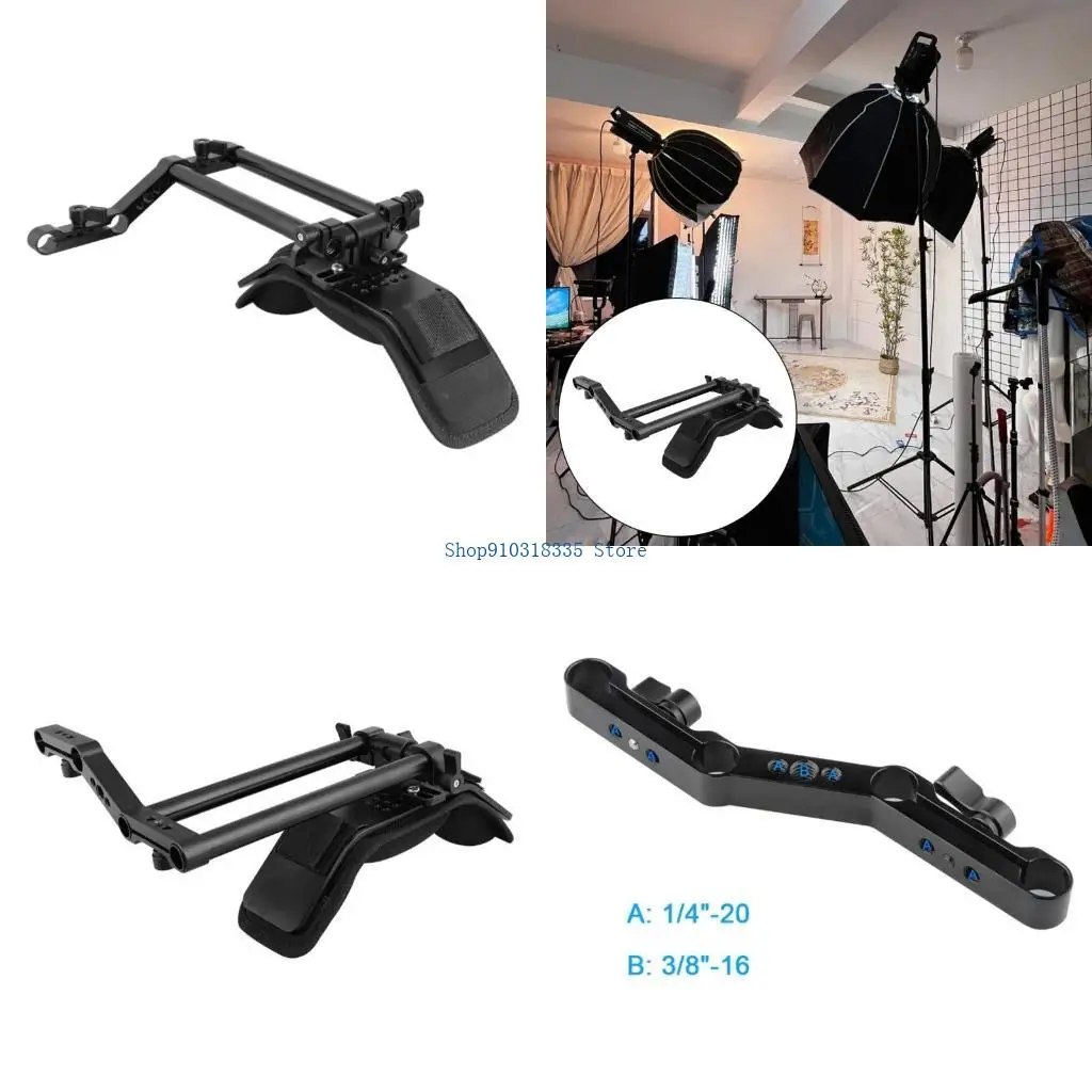 Shoulder Pad With 360 Degree Rotating 15mm Rod Clamp Rod Adapter For DSLR Camera Shoulder Mount Rig Support Systems
Shoulder Pad With 360 Degree Rotating 15mm Rod Clamp Rod Adapter For DSLR Camera Shoulder Mount Rig Support Systems