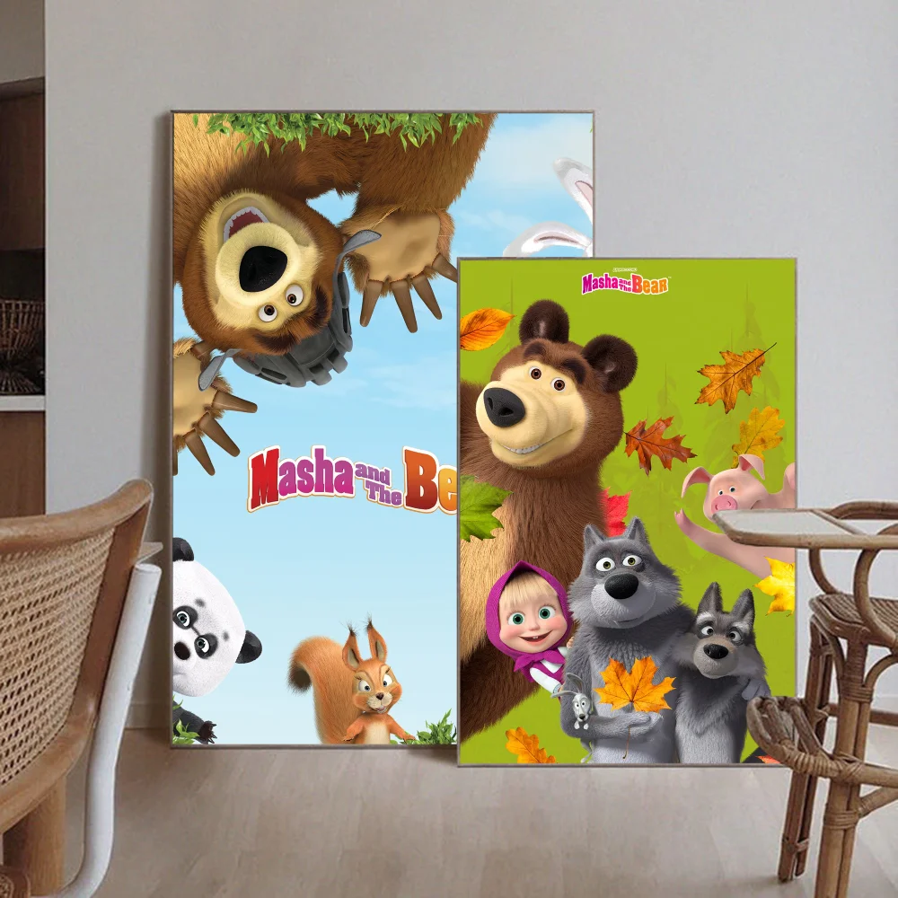 Cartoon M-Masha and the Bears Poster Self-adhesive Art Poster Retro Kraft Paper Sticker DIY Room Bar Cafe Vintage Decorative
Cartoon M-Masha and the Bears Poster Self-adhesive Art Poster Retro Kraft Paper Sticker DIY Room Bar Cafe Vintage Decorative