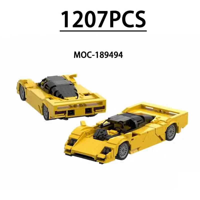 MOC-189494 Building Block Super Sports Car Racing Model 1207 Pieces Children's Educational Birthday Christmas New Year Toy Gift
MOC-189494 Building Block Super Sports Car Racing Model 1207 Pieces Children's Educational Birthday Christmas New Year Toy Gift