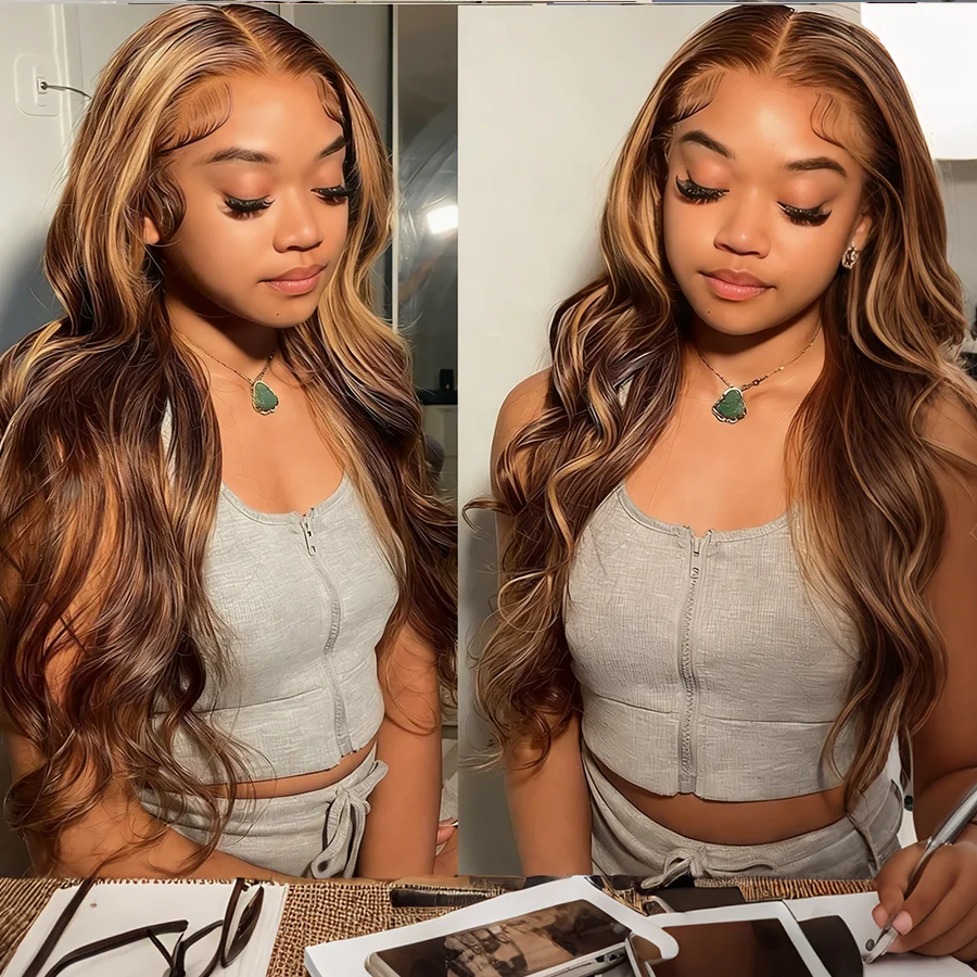 4/27 Body Wave Human Hair Wigs Highlight HD Transparent Lace Frontal Wig 13x6 Human Hair For Women Preplucked Brazilian Wi
4/27 Body Wave Human Hair Wigs Highlight HD Transparent Lace Frontal Wig 13x6 Human Hair For Women Preplucked Brazilian Wi