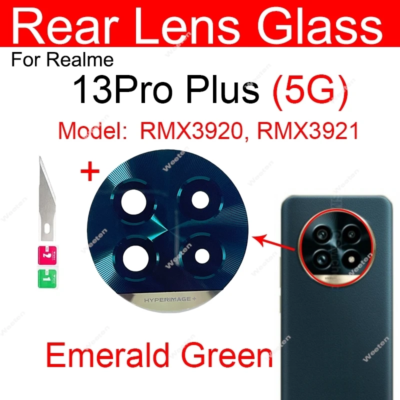 Для Realme 13 Pro 13 Plus 13 14 Pro Plus 5G Стеклянный объектив задней камеры Основной стеклянный объектив задней камеры с наклейкой Запчасти для ремонта 
Для Realme 13 Pro 13 Plus 13 14 Pro Plus 5G Стеклянный объектив задней камеры Основной стеклянный объектив задней камеры с наклейкой Запчасти для ремонта