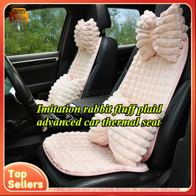 Universal Seat CoversWinter Car Seat Covers Plaid Faux Rabbit Fur Luxury Style Universal Warm Car Seat Cushion Simple Design
Universal Seat CoversWinter Car Seat Covers Plaid Faux Rabbit Fur Luxury Style Universal Warm Car Seat Cushion Simple Design