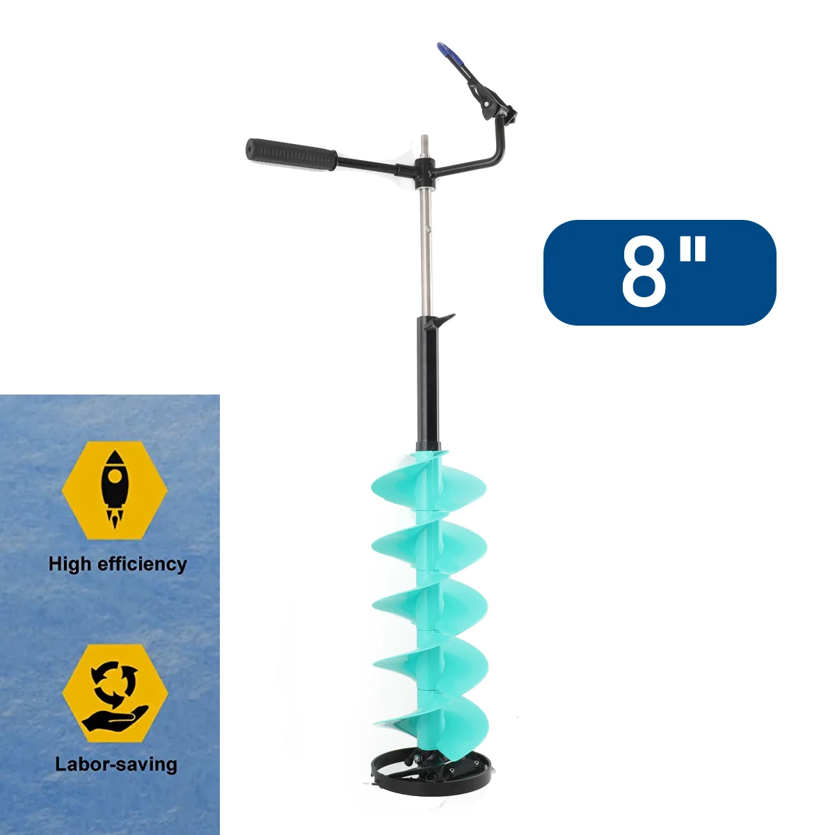 Electric Ice Auger Drill Bit Electric Ice Auger Blade Ice Drill Auger with Positioner Extension Rod for Fishing Emergency 8inch
Electric Ice Auger Drill Bit Electric Ice Auger Blade Ice Drill Auger with Positioner Extension Rod for Fishing Emergency 8inch