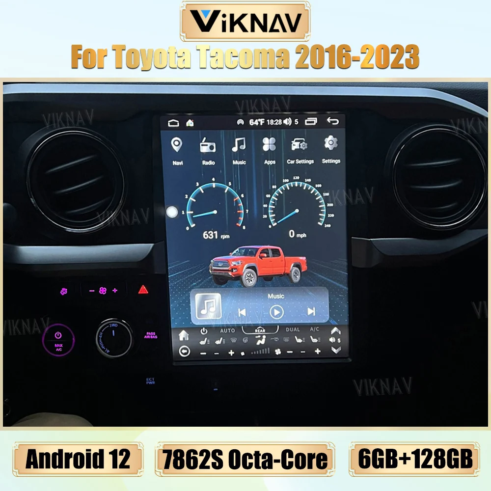 Автомобильное радио Android 12, для Toyota Tacoma 2016-2023, GPS-навигация, мультимедийный видеоплеер Carplay, 12,1-дюймовый головное устройство с сенсорным экраном
Автомобильное радио Android 12, для Toyota Tacoma 2016-2023, GPS-навигация, мультимедийный видеоплеер Carplay, 12,1-дюймовый головное устройство с сенсорным экраном