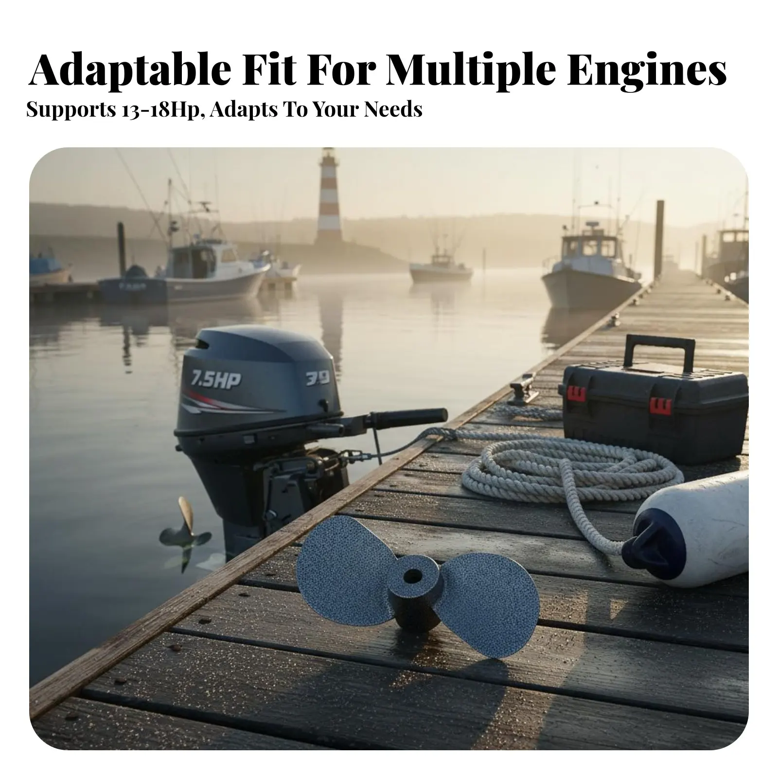 3-Blade Externalboard Impeller Replacement Part Propulsion Accessory Sturdy Construction Easy Installation for Fishermen
3-Blade Externalboard Impeller Replacement Part Propulsion Accessory Sturdy Construction Easy Installation for Fishermen