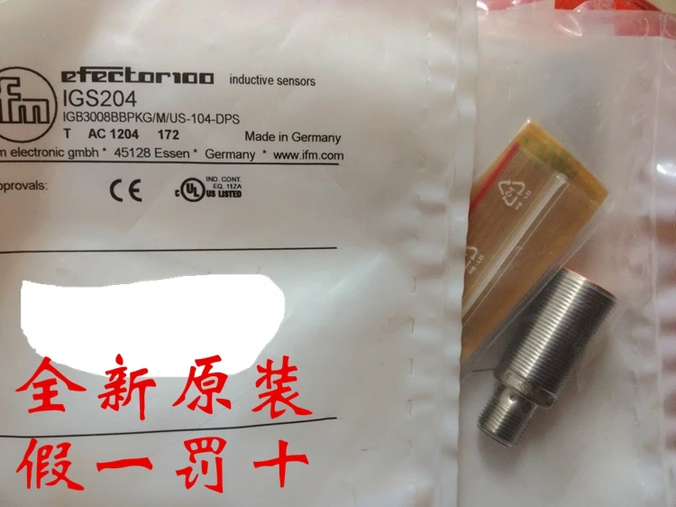 Новый оригинальный немецкий дверной Бесконтактный переключатель IFM Yifu IGS204 IGB3008BBPKG/M/US-104
Новый оригинальный немецкий дверной Бесконтактный переключатель IFM Yifu IGS204 IGB3008BBPKG/M/US-104