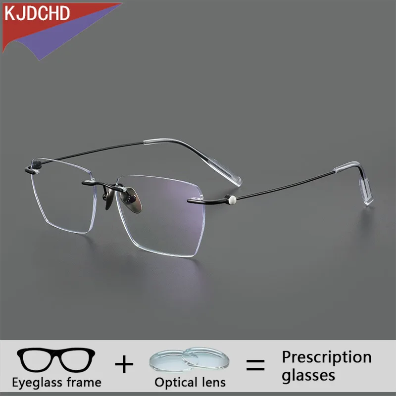 Rimless Titanium Photochromic Glasses Men Bifocal Doctor with Prescription Eyeglasses Multifocal Optical Progressive Eyewear
Rimless Titanium Photochromic Glasses Men Bifocal Doctor with Prescription Eyeglasses Multifocal Optical Progressive Eyewear