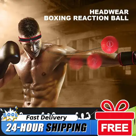 Boxing Reflex Ball Boxing Balls w/ Headband Punching Speed Fight Skill and Hand Eye Coordination Training Martial Arts Supplies