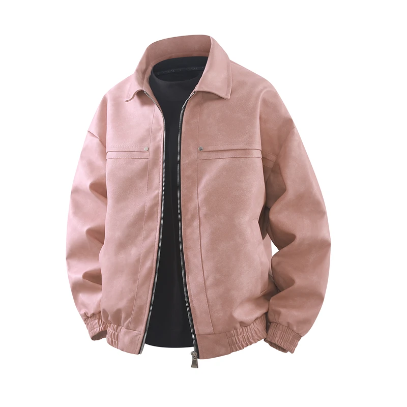 Кожаный джет Ourege, повседневная американская рабочая одежда с отложным воротником, модная свободная посадка, чистый цвет, полиэфирное волокно, длина пять свечей
Кожаный джет Ourege, повседневная американская рабочая одежда с отложным воротником, модная свободная посадка, чистый цвет, полиэфирное волокно, длина пять свечей