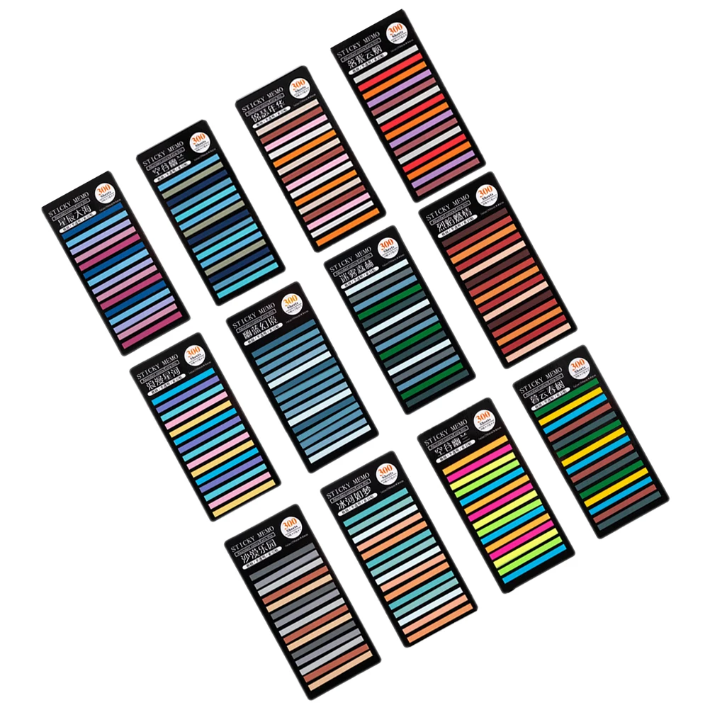 12 Cards Fine Line Index Tabs Colorful Highlight Transparent Portable Sentence Markers Reading Strips Bookmarks
12 Cards Fine Line Index Tabs Colorful Highlight Transparent Portable Sentence Markers Reading Strips Bookmarks