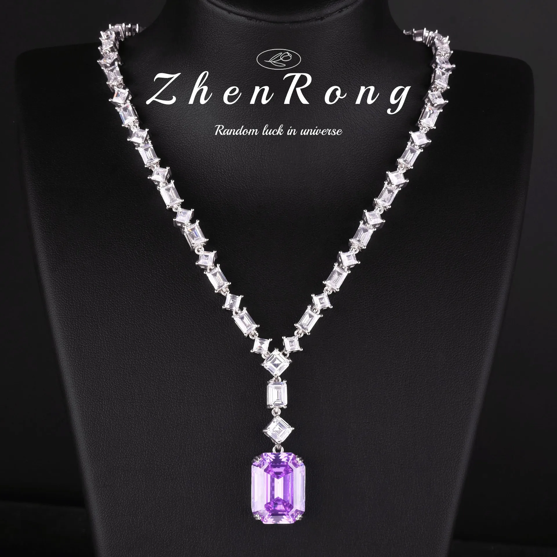 Foydjew Luxury Princess Cut Square White/Purple Cubic Zirconia Tassel Necklaces For Women Fashion Wedding Accessories
Foydjew Luxury Princess Cut Square White/Purple Cubic Zirconia Tassel Necklaces For Women Fashion Wedding Accessories
