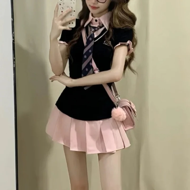 American Style Sweet And Spicy 2025 Dress Slimming Waist Cinched Fashion Pleated Mini Short Sleeve Neck fdgd3
American Style Sweet And Spicy 2025 Dress Slimming Waist Cinched Fashion Pleated Mini Short Sleeve Neck fdgd3