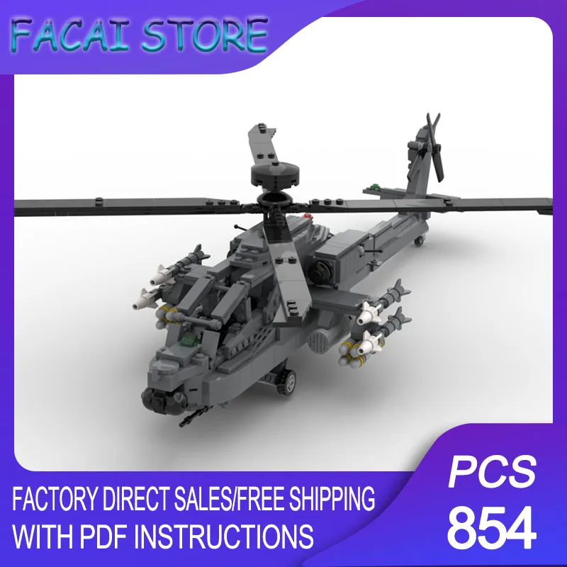 Military Fighter Moc Building Bricks Modular AH-64D Apache Longbow Model Technology Blocks Christmas DIY Toy Construction Gift
Military Fighter Moc Building Bricks Modular AH-64D Apache Longbow Model Technology Blocks Christmas DIY Toy Construction Gift