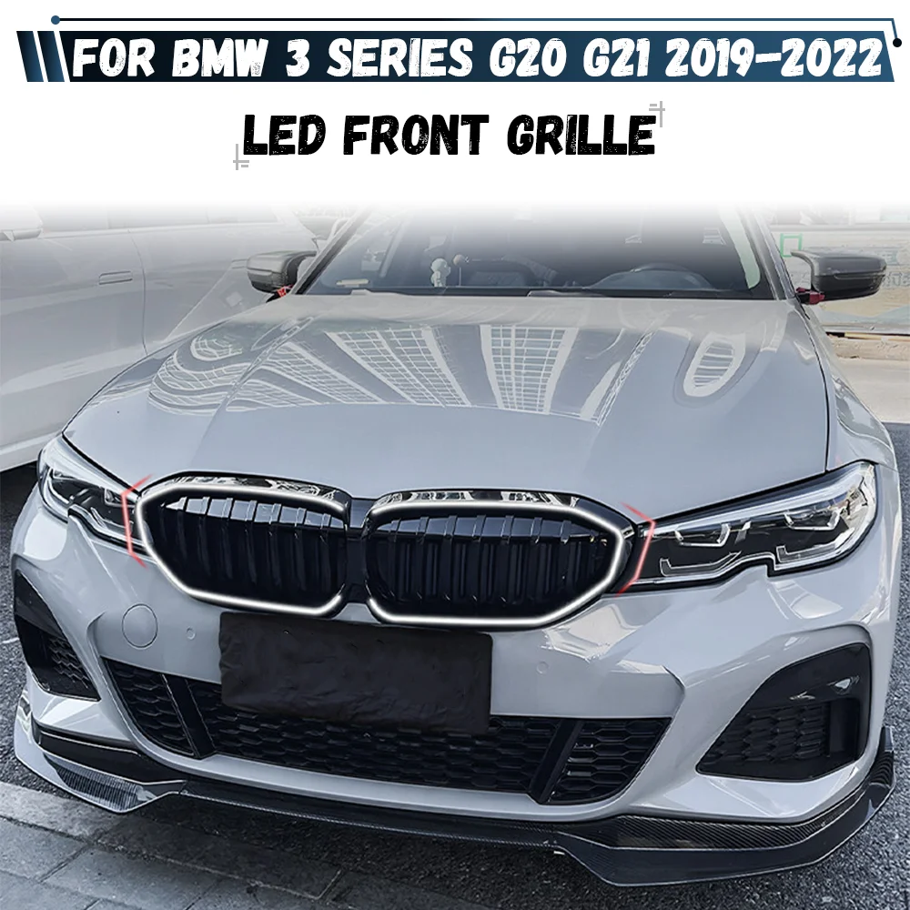 Front Kidney Grille Led Light Racing Bumper Grill For BMW 3-Series G20 G21 2019 2020 2021 2022 318i 320i 320d 330i 340i
Front Kidney Grille Led Light Racing Bumper Grill For BMW 3-Series G20 G21 2019 2020 2021 2022 318i 320i 320d 330i 340i