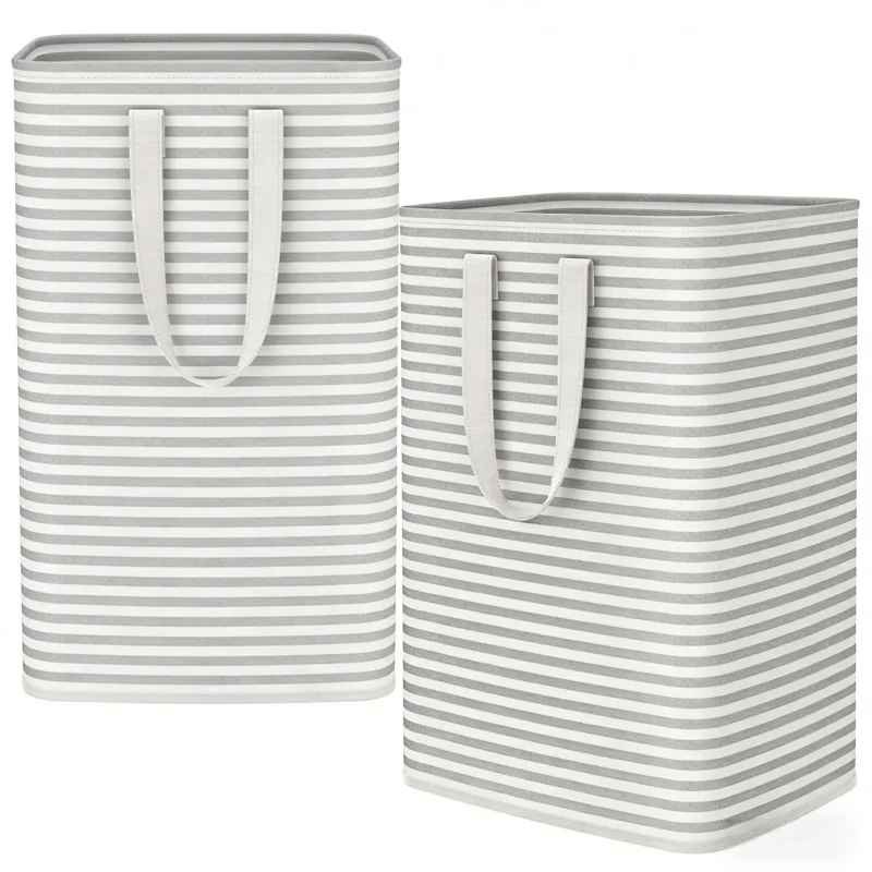 100LLarge-capacity foldable laundry basket2Pack of waterproof storage baskets with handles, easy to carry, gray, for bathroom an
100LLarge-capacity foldable laundry basket2Pack of waterproof storage baskets with handles, easy to carry, gray, for bathroom an
