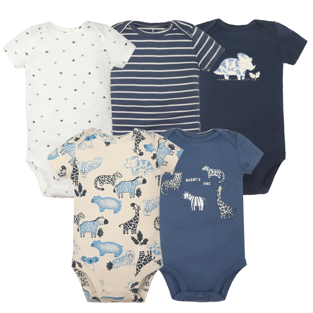 5PCS/Lot Baby Boys Girls Bodysuits 100% Cotton Short Sleeves Kids Clothes 6-24 Month Newborn Baby Clothing bebe Jumpsuit
5PCS/Lot Baby Boys Girls Bodysuits 100% Cotton Short Sleeves Kids Clothes 6-24 Month Newborn Baby Clothing bebe Jumpsuit