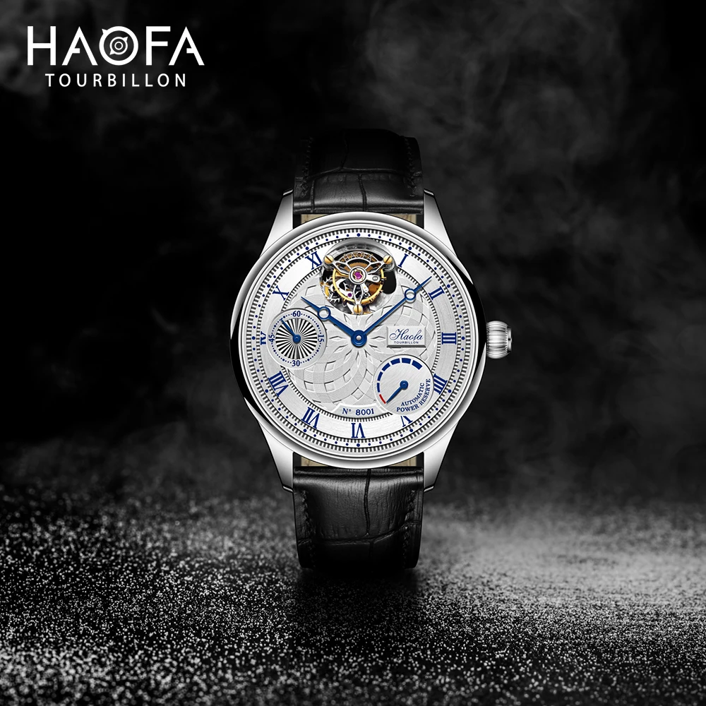 Haofa Skeleton автоматические часы с турбийоном, мужские часы с сапфировым стеклом, летающий турбийон, деловые модные роскошные часы для мужчин 8001 
Haofa Skeleton автоматические часы с турбийоном, мужские часы с сапфировым стеклом, летающий турбийон, деловые модные роскошные часы для мужчин 8001