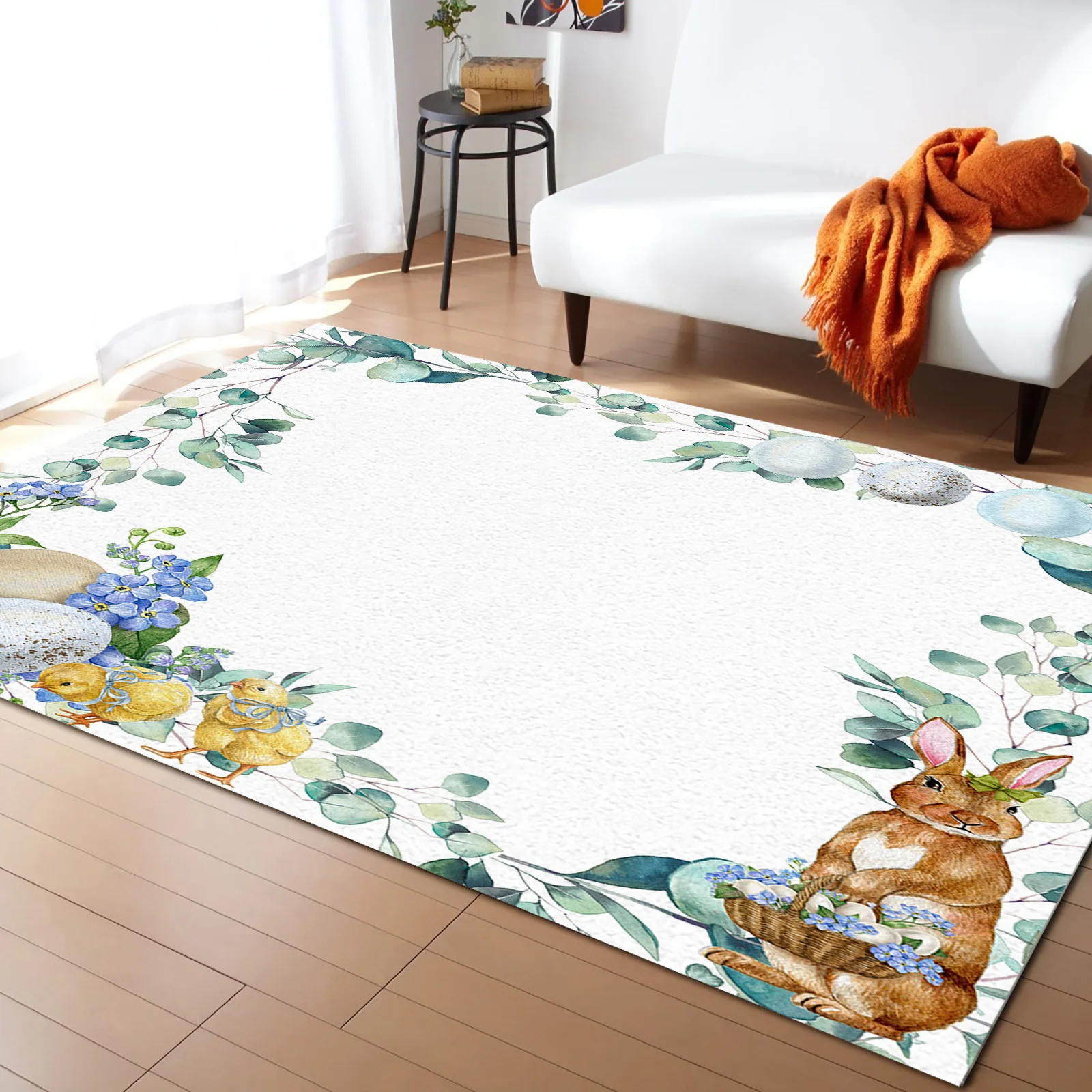Easter Eucalyptus Leaves Chicken Flowers Living Room Floor Mat Children's Bedroom Bedside Carpet Kitchen Door
Easter Eucalyptus Leaves Chicken Flowers Living Room Floor Mat Children's Bedroom Bedside Carpet Kitchen Door