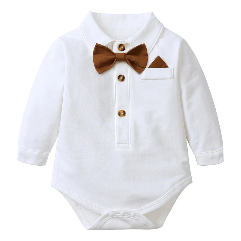 Baby Infant Formal Gentleman Clothes Set 0-24 Month Toddler Solid Romper Suit Newborn Boys First Birthday Costume Cotton Outfits
Baby Infant Formal Gentleman Clothes Set 0-24 Month Toddler Solid Romper Suit Newborn Boys First Birthday Costume Cotton Outfits