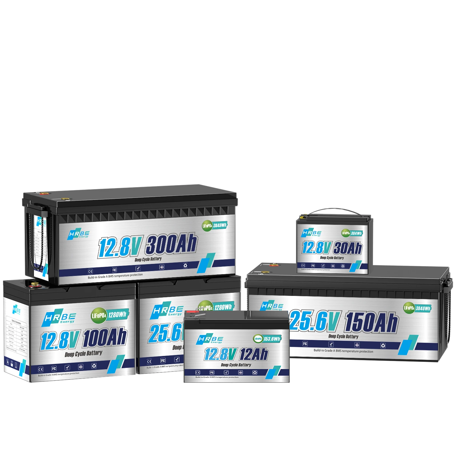 12V 100Ah 300Ah LiFePO4 Battery 24V Rechargeable Lithium Battery With Smart BMS,for RV,Solar System,Trolling Motors
12V 100Ah 300Ah LiFePO4 Battery 24V Rechargeable Lithium Battery With Smart BMS,for RV,Solar System,Trolling Motors