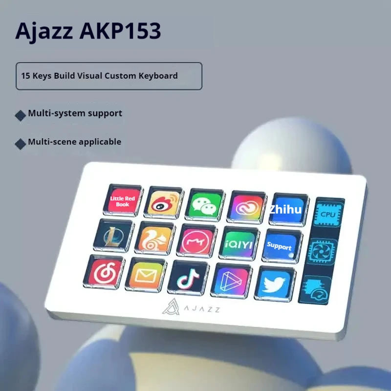 Ajazz AKP153E Desktop Helper Console Panel Controller Stock Trading Live Streaming Tuning Programmable Shortcut Keys Keyboard
Ajazz AKP153E Desktop Helper Console Panel Controller Stock Trading Live Streaming Tuning Programmable Shortcut Keys Keyboard