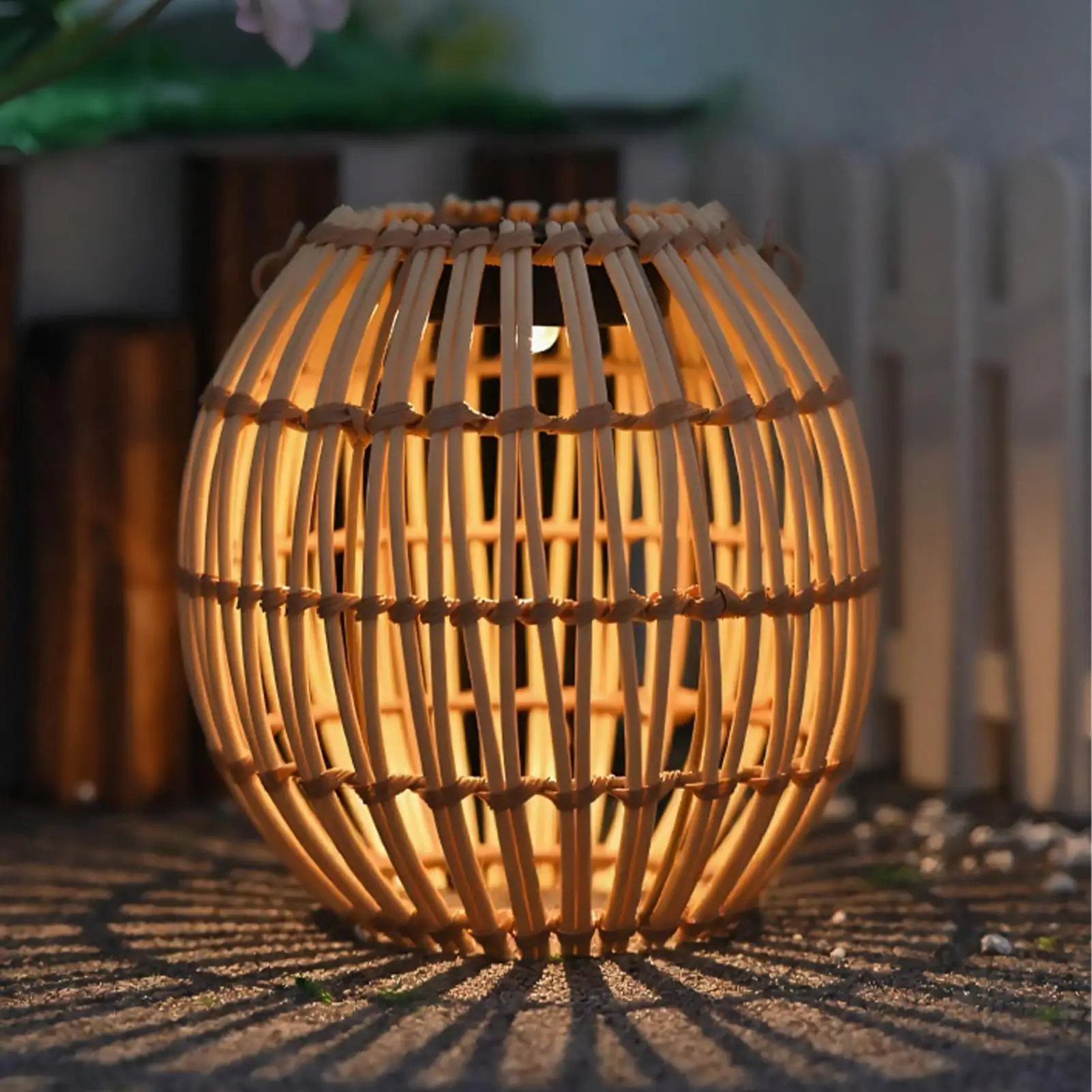 Solar Lanterns Outdoor Weatherproof Rattan Light Boho Solar Powered Lanterns for Garden Pathway Patio Yard Home Porch Fence Gate
Solar Lanterns Outdoor Weatherproof Rattan Light Boho Solar Powered Lanterns for Garden Pathway Patio Yard Home Porch Fence Gate