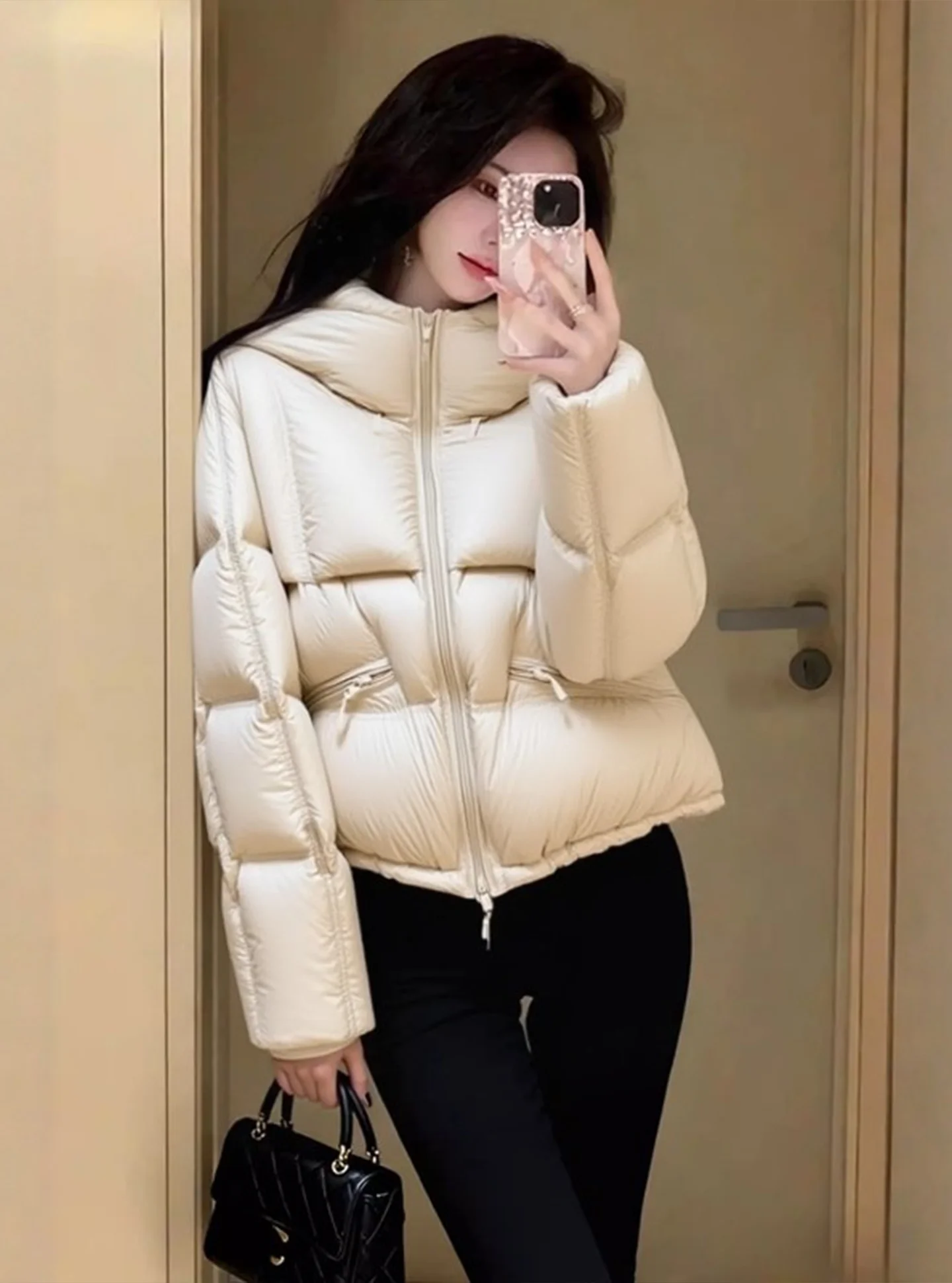 Sli ort Puffer Jaet Женское модное зимнее пальто Puffin Beige Casual Sle Thiened из полиэфирного волокна Du down
Sli ort Puffer Jaet Женское модное зимнее пальто Puffin Beige Casual Sle Thiened из полиэфирного волокна Du down