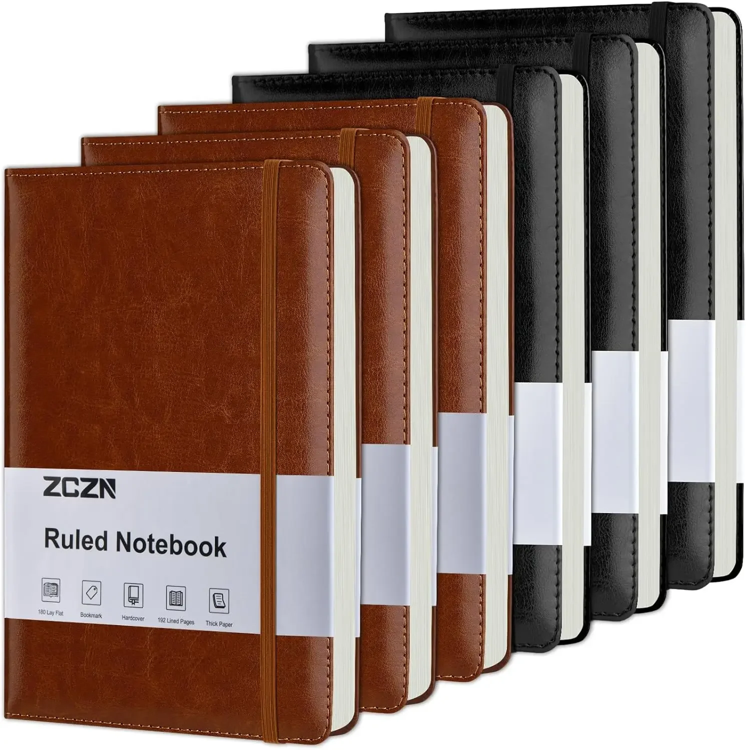 6 Pack A5 Lined Journal Notebooks 192 Pages Hardcover Leather Journals for Work Writing School & Travel with Elastic Closure and
6 Pack A5 Lined Journal Notebooks 192 Pages Hardcover Leather Journals for Work Writing School & Travel with Elastic Closure and