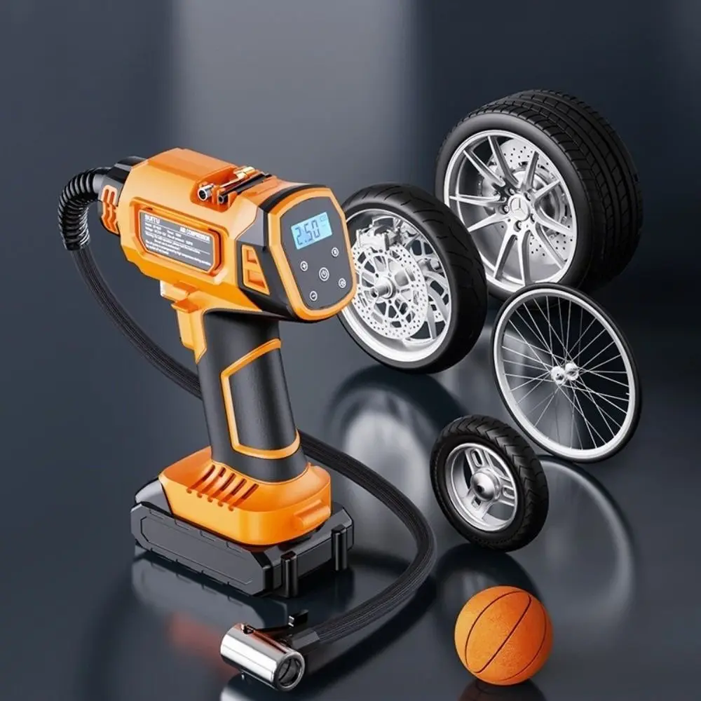 Беспроводной электрический воздушный насос DC12V или DC18V, давление 120PSI, макс. 140 Вт, беспроводной насос для накачивания автомобильных шин со светодиодной подсветкой
Беспроводной электрический воздушный насос DC12V или DC18V, давление 120PSI, макс. 140 Вт, беспроводной насос для накачивания автомобильных шин со светодиодной подсветкой