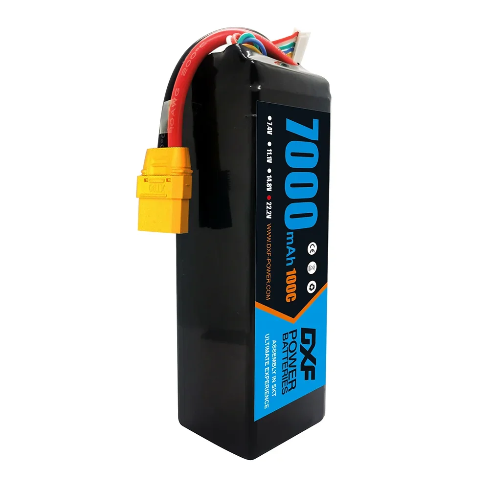 DXF Lipo 4S Battery 14.8V 15.2V 10000mAh 5250mAh 7000mAh 140C 5mm Bullet Connector Graphene Battery HardCase for RC Truck Buggy
DXF Lipo 4S Battery 14.8V 15.2V 10000mAh 5250mAh 7000mAh 140C 5mm Bullet Connector Graphene Battery HardCase for RC Truck Buggy