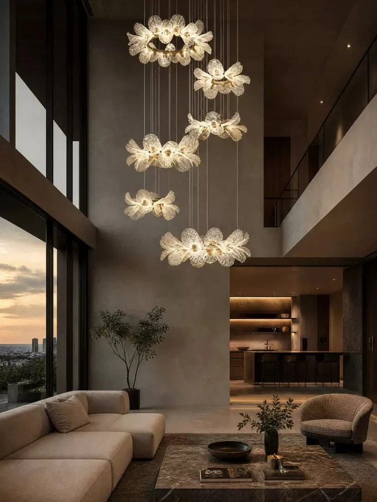 French luxury designer bustling chandelier living room bedroom dining room study villa loft cream wind petal chandelier
French luxury designer bustling chandelier living room bedroom dining room study villa loft cream wind petal chandelier
