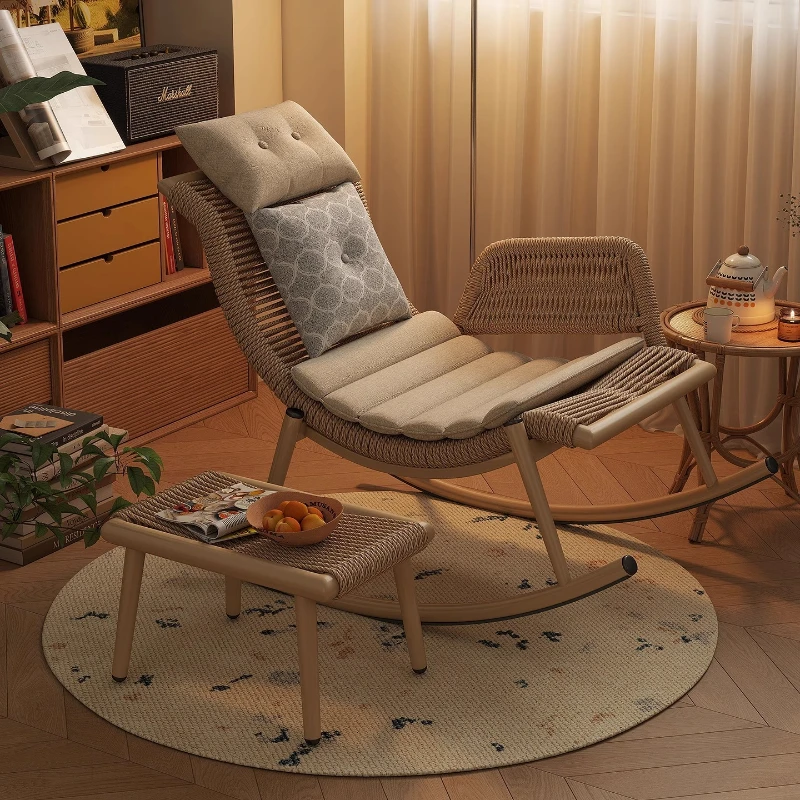 Rattan rocking chair recliner adult home living room lazy leisure chair balcony single
Rattan rocking chair recliner adult home living room lazy leisure chair balcony single