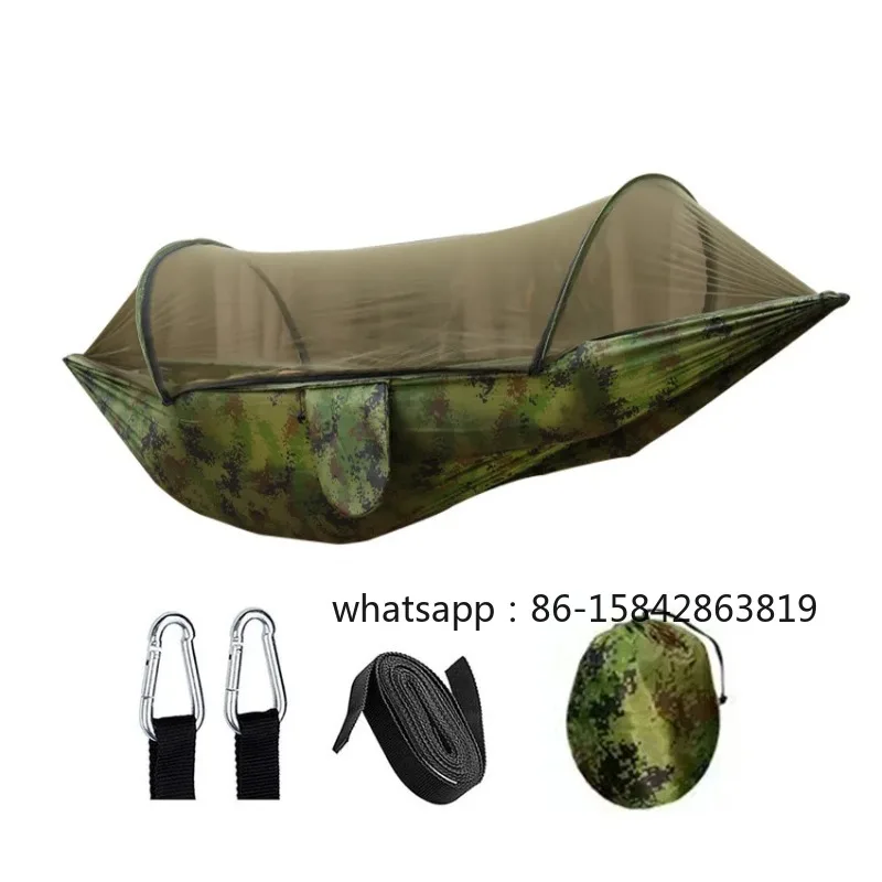 260×140cm Fully Automatic Nylon Mosquito Proof Camping Hammock Single & Double Available
260×140cm Fully Automatic Nylon Mosquito Proof Camping Hammock Single & Double Available