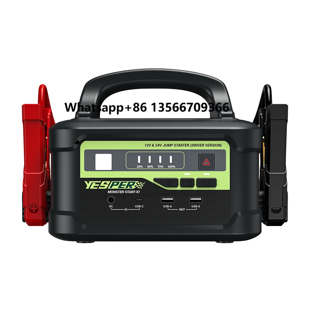 Yesper X1 Model Multifunctional Jump Starter 12V 24V Truck High Power 58800mAh Starter Jump Car Emergency Battery for Rescue
Yesper X1 Model Multifunctional Jump Starter 12V 24V Truck High Power 58800mAh Starter Jump Car Emergency Battery for Rescue