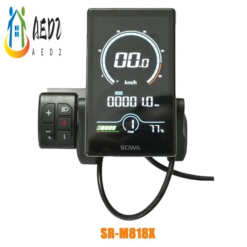 AED2-SCIWIL SRM818X SR-M818X Electric Bike Meter With LCD Screen, Ebike Display
AED2-SCIWIL SRM818X SR-M818X Electric Bike Meter With LCD Screen, Ebike Display