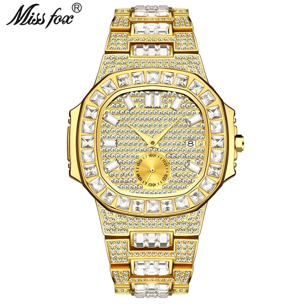 Diamond Luxury Brand Gold Watch Men Stainless Steel Automatic Date Men's Watches Hip Hop Top sell Male Clock relogio masculino
Diamond Luxury Brand Gold Watch Men Stainless Steel Automatic Date Men's Watches Hip Hop Top sell Male Clock relogio masculino
