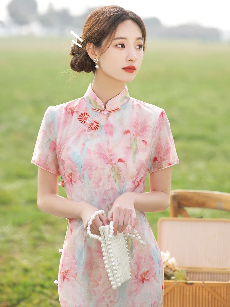 Ele Long New Chinese Sle Young Lady's Qipao Dr Ele Aosphere Daily Wear Breathable Polyester ort Sve
Ele Long New Chinese Sle Young Lady's Qipao Dr Ele Aosphere Daily Wear Breathable Polyester ort Sve
