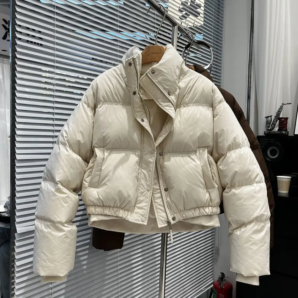 Winter Fashion Korean Style Women's Cotton Jacket Stand Collar Short Loose Casual Thickened Bread Clothes Hem Spliced
Winter Fashion Korean Style Women's Cotton Jacket Stand Collar Short Loose Casual Thickened Bread Clothes Hem Spliced